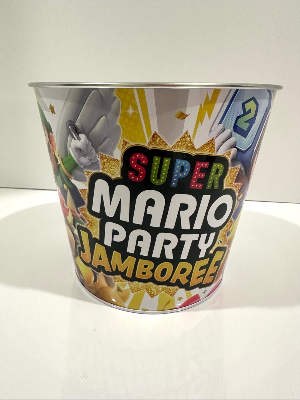 Super Mario Party Jamboree Target Exclusive Tin Popcorn Bucket Nintendo Switch
